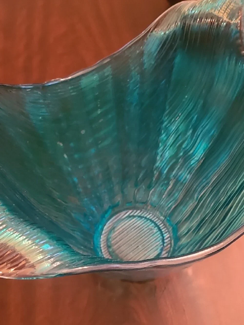 Blue Handblown Art Glass Vase